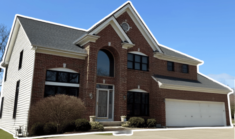 Completed storm damage restoration of roof on Naperville home
