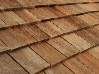 Cedar shake wooden shingles
