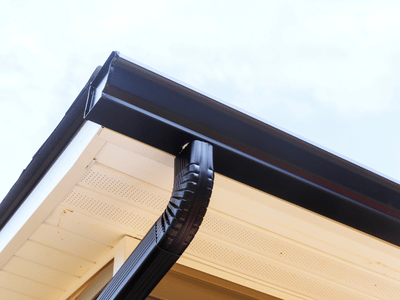 Upgraded gutters and downspout