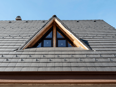 Triangular dormer window