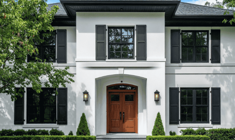 View of front home exterior after window upgrade