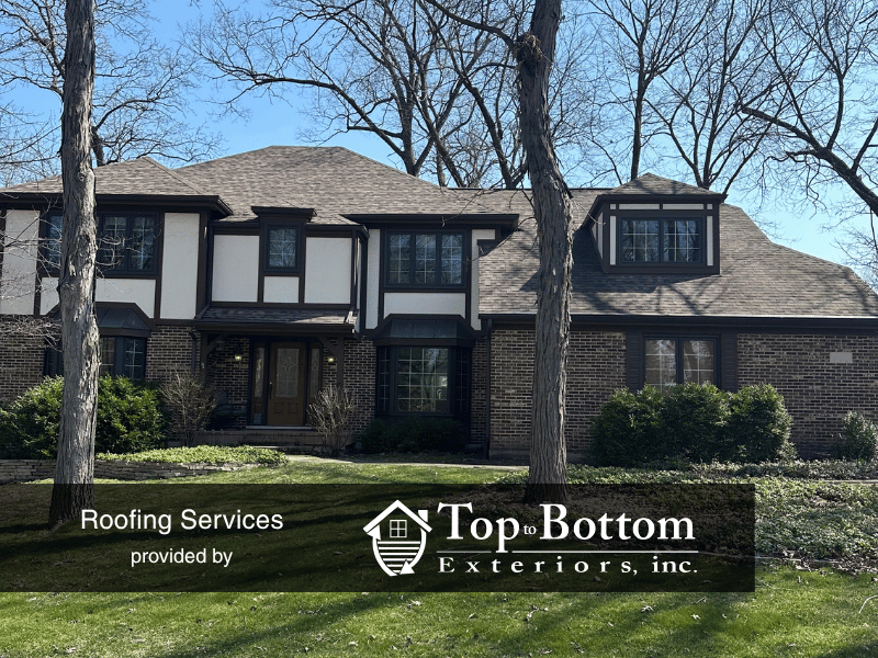 West Chicago home, roof replacement with gutter covers for home inspection and sale