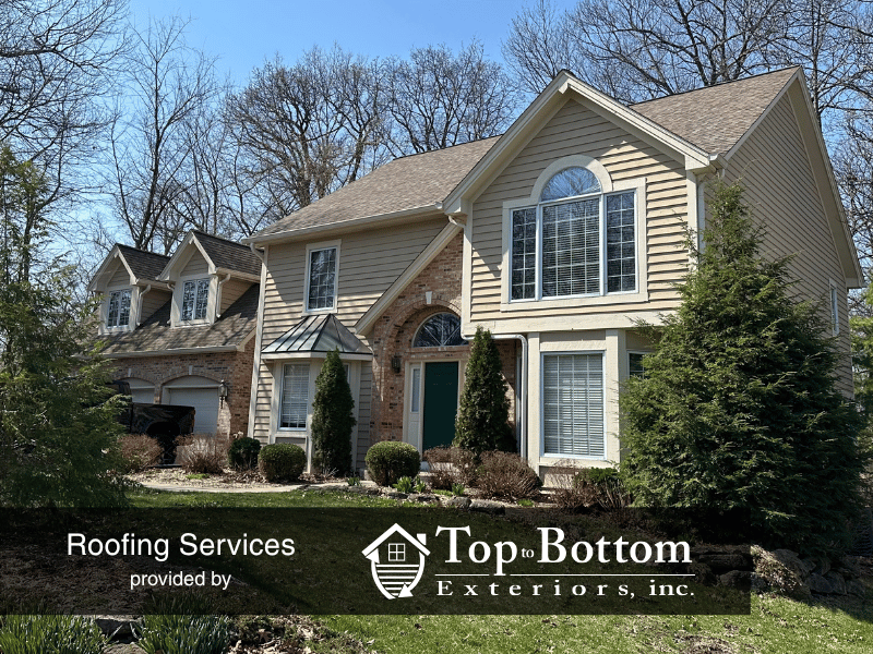 West Chicago home after roofing services